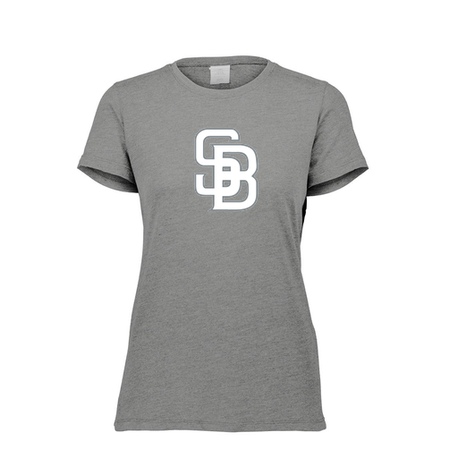 [FTSCUBGY-FAXS-LOGO2] Decker Women's Tri-Blend T-Shirt - Short Sleeve (Female Adult XS, Gray, Logo 2)