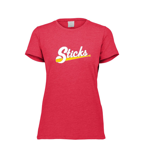[FTSCUBRD-FAXS-LOGO1] Decker Women's Tri-Blend T-Shirt - Short Sleeve (Female Adult XS, Red, Logo 1)