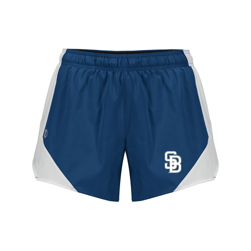 [229489.H03.S-LOGO2] Girls Olympus Shorts (Female Youth S, Navy, Logo 2)