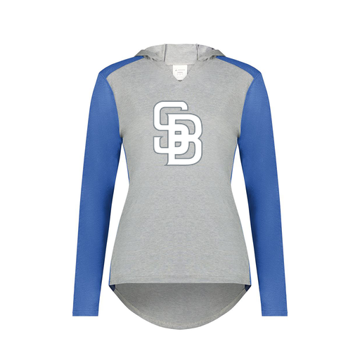 [6902.28V.XS-LOGO2] Ladies Vintage Hoodie (Female Adult XS, Royal, Logo 2)