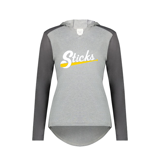 [6902.30V.XS-LOGO1] Ladies Vintage Hoodie (Female Adult XS, Gray, Logo 1)