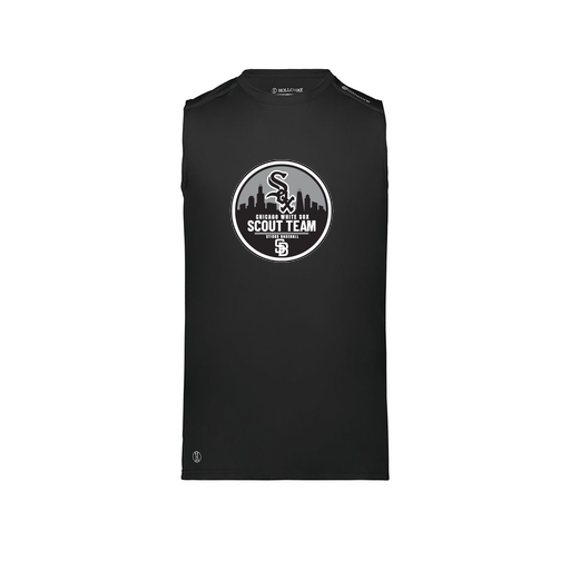 [222593.080.S-LOGO3] Men's CoolDry TankTop (Adult S, Black, Logo 3)