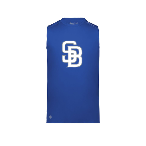 [222593.060.S-LOGO2] Men's CoolDry TankTop (Adult S, Royal, Logo 2)