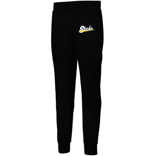 [5566.080.XS-LOGO1] Men's PERFORMANCE FLEECE JOGGER (Adult XS, Black, Logo 1)
